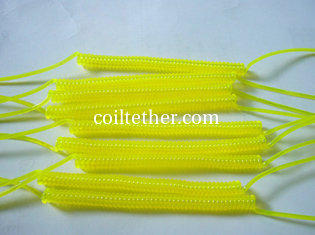 China Translucent Yellow Slim Expandable Spiral Spring Semi-finished Coil Coard without Hardware supplier