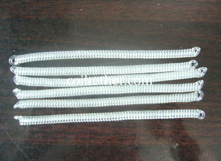 China 18cm Long Standard Solid White Connector Usage Coil Tether Safety Tool Lanyard Part supplier