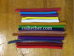 China Tool Bungee Use Various Colors 7-20cm Long Safety Spring Tool Leash Sections supplier