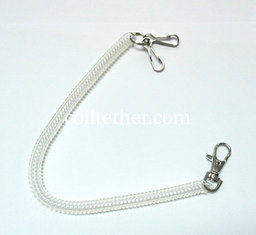 China Long Coil Key Ring Holder Convenient Spring Coiled Retainer for Security Function supplier