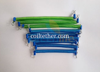 China Machinery Using Translucent Green/Blue Length 12/15CM Popular Safety Spring Tool's Tethers supplier