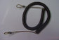20cm length black 2.5mm coil dia hot selling safe spring flexible coil lanyard cable supplier