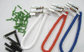 Non-slip coiled colorful lanyard tethers with stainless steel clip for dental promotion supplier