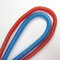 Long spring coiled lanyard chain w/2pcs small split rings end red color simple tool leash supplier