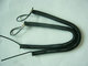 Good Strong Stainless Steel Spiral Lanyard Plastic Coated with Metal Thumb Trigger on Each End supplier