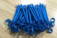 Solid Blue 4mm PU Cord Dia Heavy Duty Tool Coil Lanyard Tether w/Split Ring&amp;Snap Hook supplier