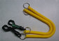 Yellow Color Casino-Jogger Coil Key Ring Bungees Stretchable Coil w/Black Trigger Snap supplier
