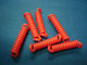 Traslucent Red Short Length Plastic Sprial Key Coil Tether Part Ready for Connecting supplier