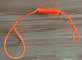 Plastic Bungee Coiled Cord W/Colored Carabiner Hook Simple Tether Leash supplier