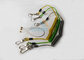 Quick Release Colorful Tool Coiled Lanyards with Clips 2pcs and SS Split Ring and Wire loop connector supplier