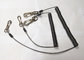 Double Triggers Retracted Plastic Coil Tool Lanyard w/Custom Long Straight Tail supplier