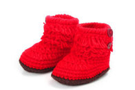 Wholesale Pure Cotton Crochet Animal Shape Shoes for Infant