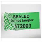 custom void label material;anti-counterfeit warranty seal label with serial number