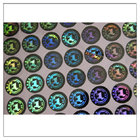 Security Adhesive Laser Holographic Hologram Sticker,3D die cut security hologram and anti-fake holographic labels