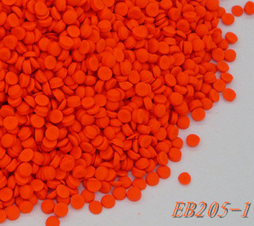 China Fluorescence Orange Rubber Color Masterbatch Suitcase Material 170 ℃ Heat supplier