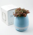 High-Tech plastic Smart Music Flower Pot Bluetooth with night light for Office and Home