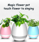 High-Tech plastic Smart Music Flower Pot Bluetooth with night light for Office and Home