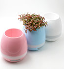 New led nightlight decorative flowerpot wireless bluetooth music flowerpot ABS material