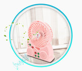 mini fan and bluetooth speaker two in one music Refreshing summer cooling fan Wireless Bluetooth speakers