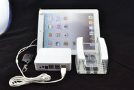 COMER acrylic pop display tablet pc stand for mobile phone shop alarm and charger cables