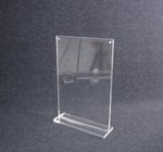 COMER A4 acrylic tabletop holder menu display stand clear lucite with alarm display system