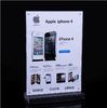 Counter acrylic A4 paper display stand leaflet holder for mobile phone tablet for retail s