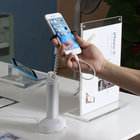 COMER security display stand for cellphone  cradles with gripper alarm