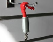 COMER Security store hook lock with key in supermarket