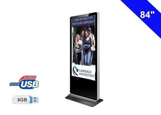 China Iphone Style Free Standing LCD Display Digital Media Display Board For Indoor Advertising supplier