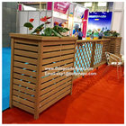 Outside Decoration Eco-friendly Wood Plastic Flower Box Garden Composite WPC Flower Pots