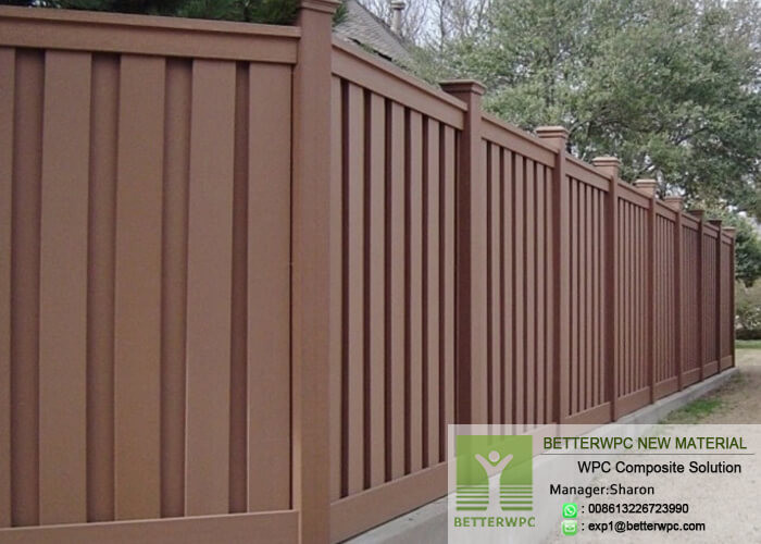 Cheap Price Corrosion Protection Wood Plastic Privacy Screen Outdoor Composite WPC Post /Fence