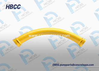 China Stationary long radius Standard concrete pump bend SK flange supplier