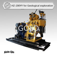 HZ-200YY small well drill rig compacted with mud pump, diesel engine with electrical start