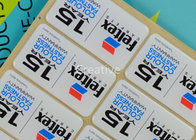 Strong Adhesive Waterpoof Domed Decals Rectangle For Carpet Logo