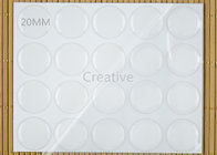 3D Creative Domed Self - Adhesive Clear Epoxy Stickers 20mm