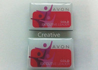Full Color Epoxy Personalized Name Badges 0.76mm Thickness Black
