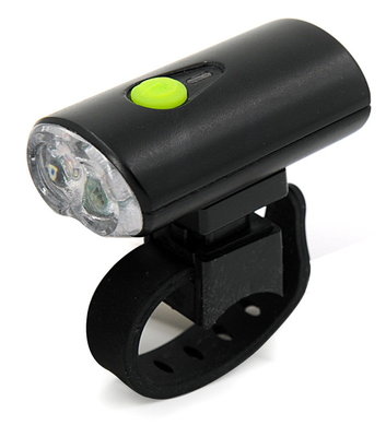 China Long Distance Rechargeable Front Bike Light For Night Riding ABS Material supplier