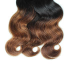 Body Wave virgin peruvian human hair weft color ombre color 1B/30