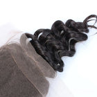 Top Quality Wholesale Peruvian Hair Deep Wavy Silk Top Virgin Hair Lace Closure