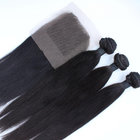 7A Top Quality Virgin Brazilian Human Hair Bundles With Cheap Free Parting Lace Closure