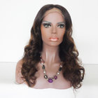 8A grade Ombre Color Brazilian Human Hair Body Curl Full Lace Wigs