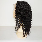 100% Virgin Human Hair  #1b 130% Density Indian Remy Deep Curl Full Lace wigs