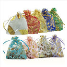 Eco-friendly organza drawstring bag,organza pouch wholesale
