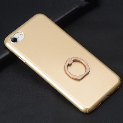 China Hard PC Ultra-thin Solid Color Ring Bracket Back Cover Cell Phone Case For iPhone 7 6s Plus 5s supplier