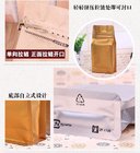 Custom coffee foil bag with valve and easy-zip zipper flat bag / one way degassing valve coffee bags