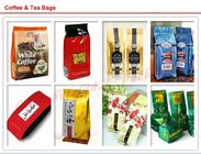 Stand up pouch with zipper , Empty tea bag stand up pouch with zipper