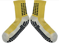 Custom color knitted Cotton team Sports Anti Slip Socks for men