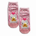 Custom design, color cute 3-D  Jacquard Children's Cotton Socks