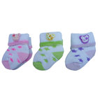 Soft and comfortable custom color, design knitted cute Infants sock