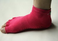 Custom logo, design toeless Pilates Barre Grip Non Slip Pilates yoga socks